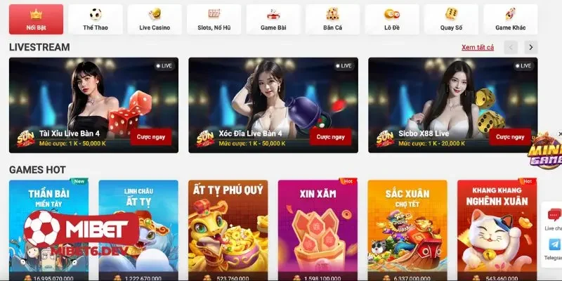 Giới thiệu Mibet – Tổng quan về nhà cái