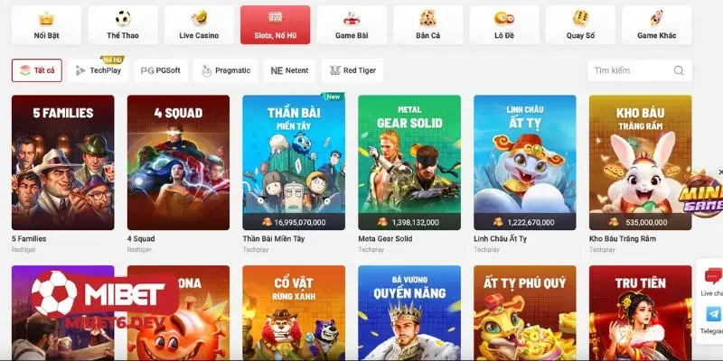 Giới thiệu Mibet với kho game đồ sộ