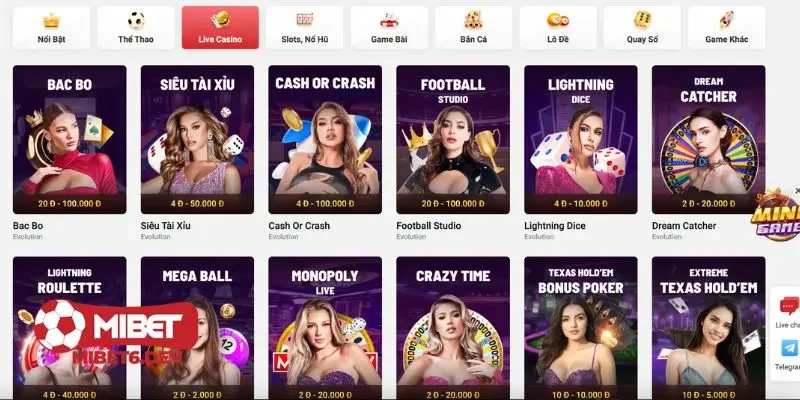 Giới thiệu tổng quan về Casino Mibet